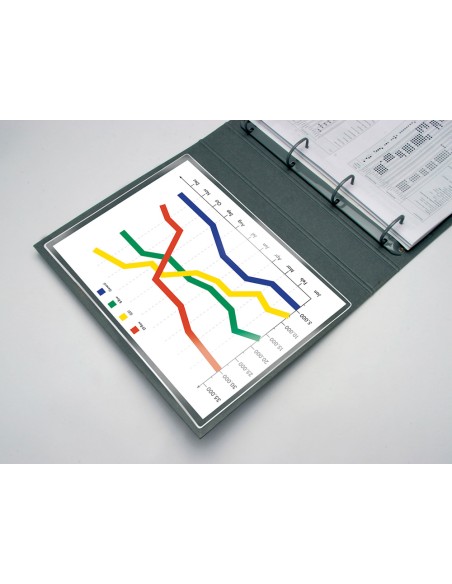 Funda autoadhesiva q connect tamano a 4 210x297mm pack de 5 unidades