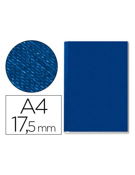 Tapa de encuadernacion channel rigida 73940035 azul lomo 175 mm capacidad 175 hojas