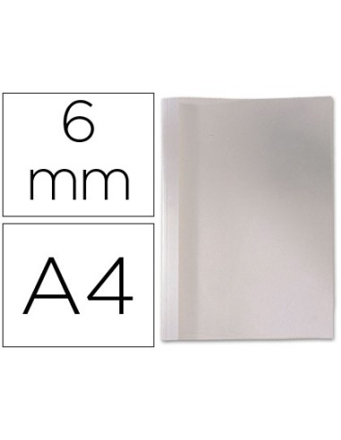 Tapa de encuadernacion termica de pvc y cartulina lomo de 6mmcaja de 100 unidades