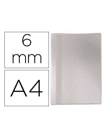 Tapa de encuadernacion termica de pvc y cartulina lomo de 6mmcaja de 100 unidades