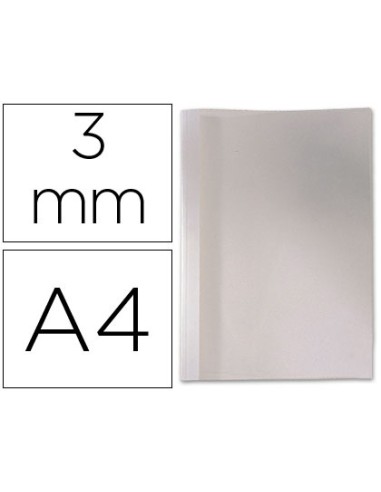 Tapa de encuadernacion termica de pvc y cartulina lomo de 3mmcaja de 100 unidades