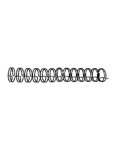 Espiral wire 3 1 143 mm n9 negro capacidad 125 hojas caja de 100 unidades