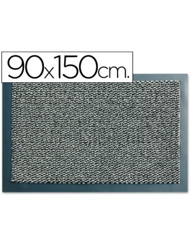Alfombra fast paperflow antipolvo lavable gris 90x150 cm