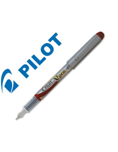 Pluma pilot v pen silver desechable rojo svp 4wr