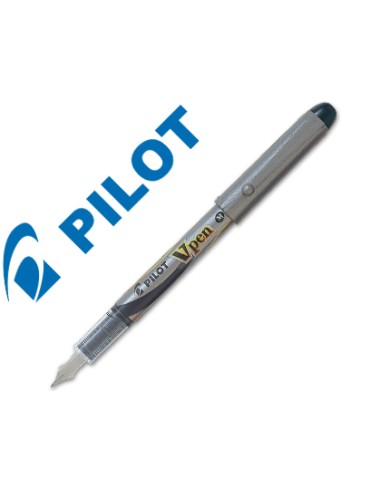 Pluma pilot v pen silver desechable negro svp 4wb