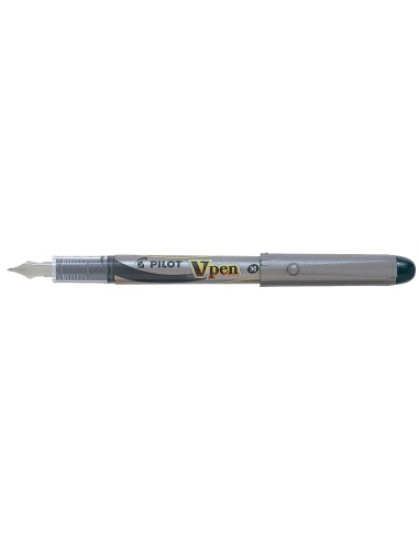 Pluma pilot v pen silver desechable negro svp 4wb