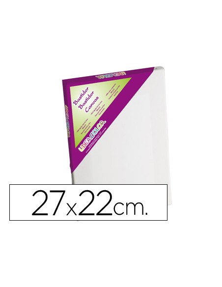 Bastidor lidercolor 3f lienzo grapado lateral algodon 100 marco pawlonia 18x38 cm bordes madera 27x22 cm Bastidor lidercolor 3f lienzo grapado lateral algodon 100 marco pawlonia 18x38 cm bordes madera 27x22 cm