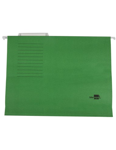 Carpeta colgante liderpapel a4 verde