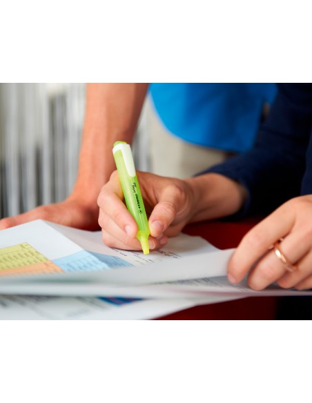 Rotulador stabilo marcador fluorescente swing cool verde