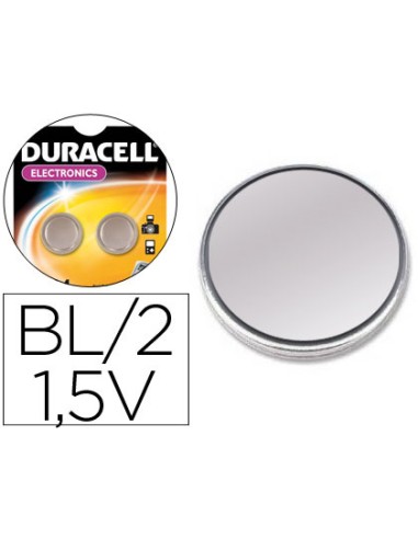 Pila duracell alcalina lr44 boton blister de 2 unidades
