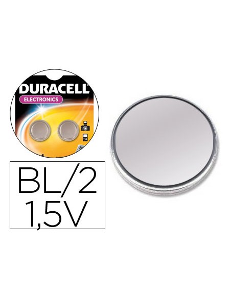 Pila duracell alcalina lr44 boton blister de 2 unidades