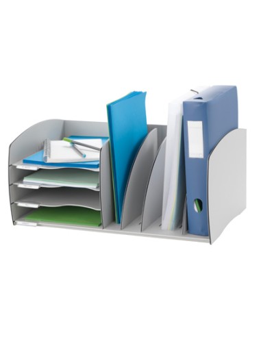 Organizador de armario fast paperflow gris poliestireno 245x543x340 mm