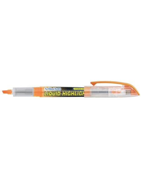 Rotulador artline fluorescente ek 640 naranja punta biselada