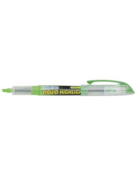 Rotulador artline fluorescente ek 640 verde punta biselada