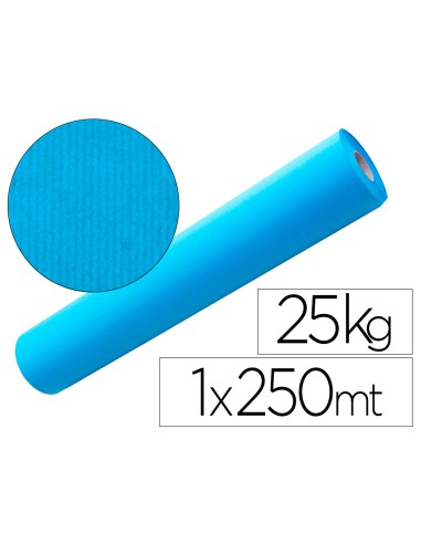 Papel kraft azul bobina 100 mt x 250 mts especial para embalaje