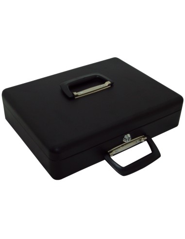 Caja caudales Q-connect 14,5- 370x290x110 mm con portamonedas y bandeja  para billetes KF04280 , negro