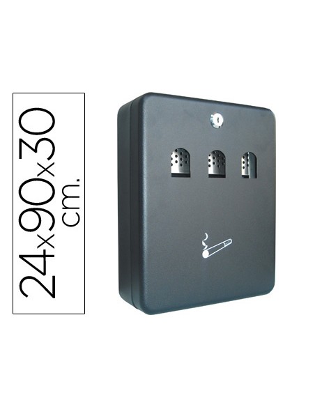 Cenicero buzon q connect metalico 240x90x300 mm