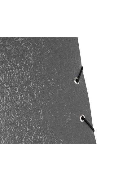 Carpeta proyectos liderpapel folio lomo 90mm carton gofrado gris