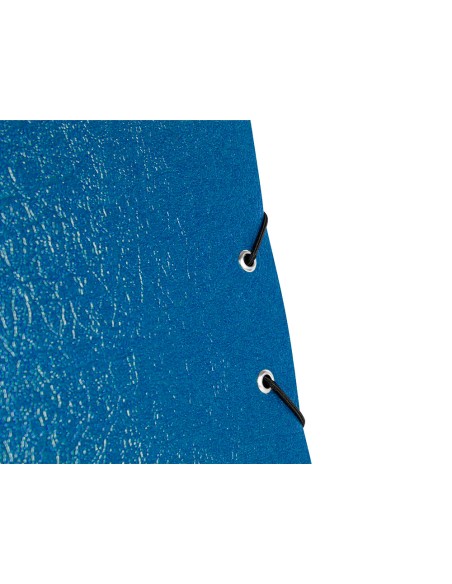Carpeta proyectos liderpapel folio lomo 90mm carton gofrado azul