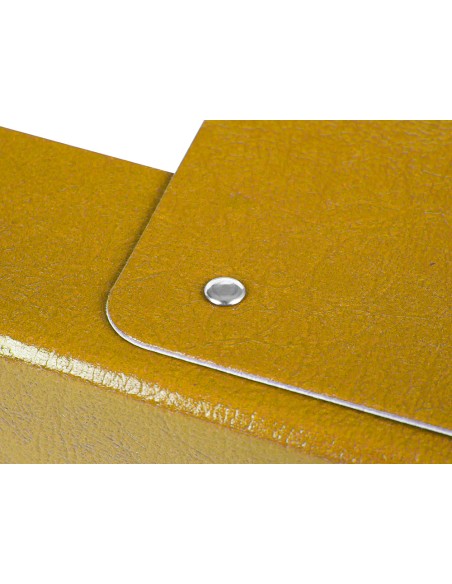 Carpeta proyectos liderpapel folio lomo 70mm carton gofrado amarilla