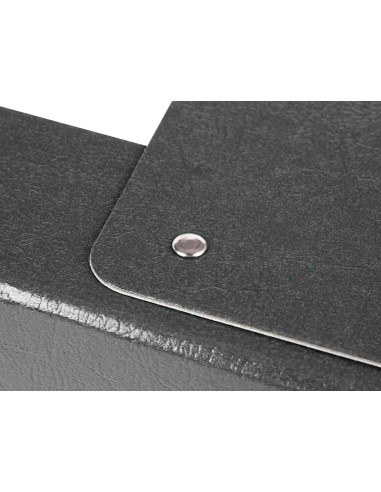 Carpeta proyectos liderpapel folio lomo 70mm carton gofrado gris