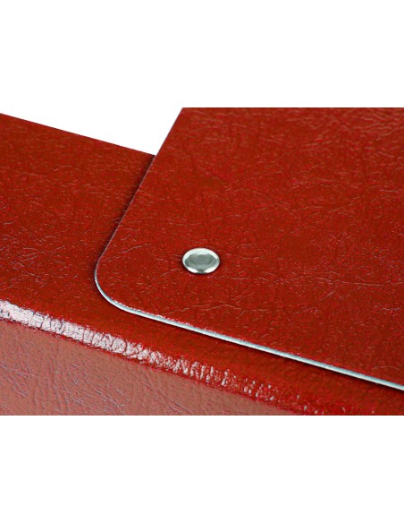 Carpeta proyectos liderpapel folio lomo 70mm carton gofrado roja