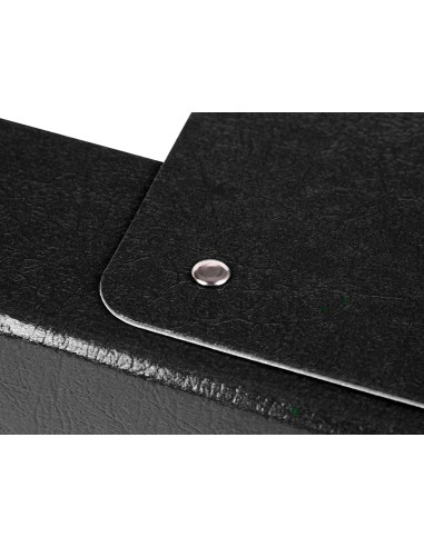 Carpeta proyectos liderpapel folio lomo 70mm carton gofrado negra