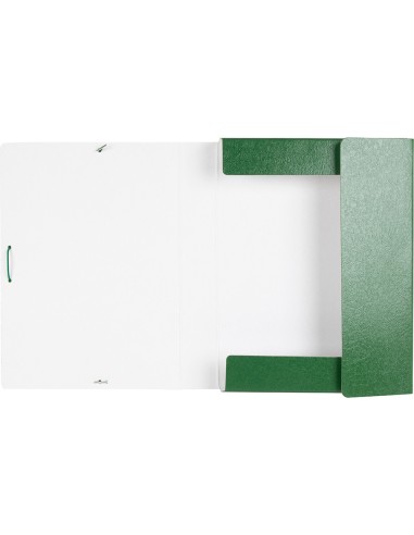 Carpeta proyectos liderpapel folio lomo 50mm carton gofrado verde