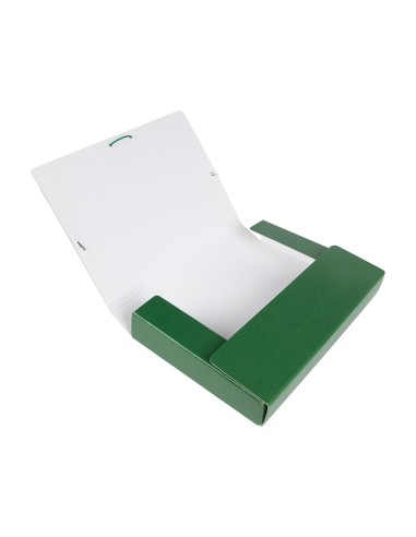Carpeta proyectos liderpapel folio lomo 50mm carton gofrado verde