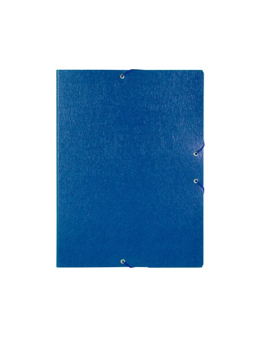Carpeta proyectos liderpapel folio lomo 50mm carton gofrado azul