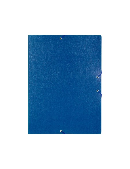 Carpeta proyectos liderpapel folio lomo 50mm carton gofrado azul