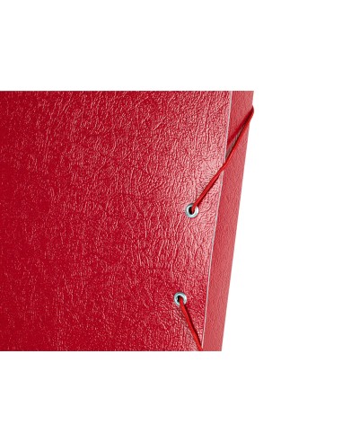 Carpeta proyectos liderpapel folio lomo 30mm carton gofrado roja
