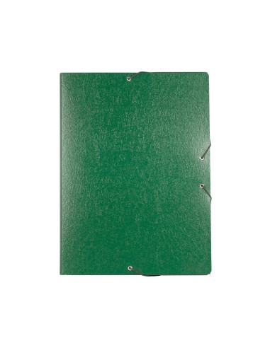 Carpeta proyectos liderpapel folio lomo 30mm carton gofrado verde