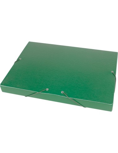 Carpeta proyectos liderpapel folio lomo 30mm carton gofrado verde