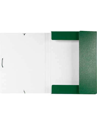 Carpeta proyectos liderpapel folio lomo 30mm carton gofrado verde