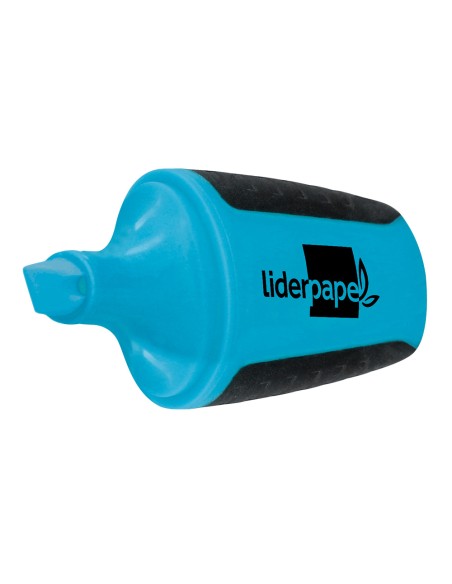 Rotulador liderpapel mini fluorescente azul