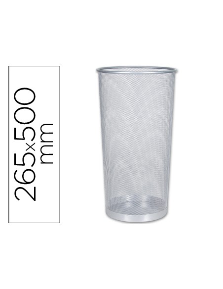 Paraguero metalico q connect kf00828 rejilla plata 265 diametro x 50 cm