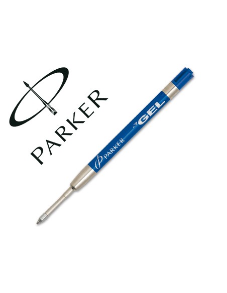 Recambio boligrafo gel parker azul