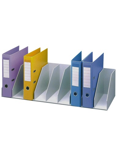 Organizador de armario fast paperflow gris baldas fijas 802 mm 9 compartimentos