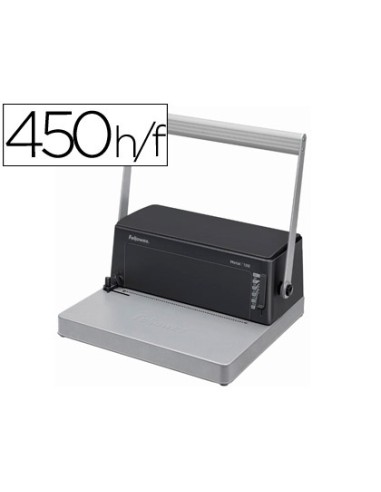 Encuadernadora para espiral fellowes esp 100 5 1 perfora 20 hojas tamano a4 encuaderna 450h incluye alicates de corte