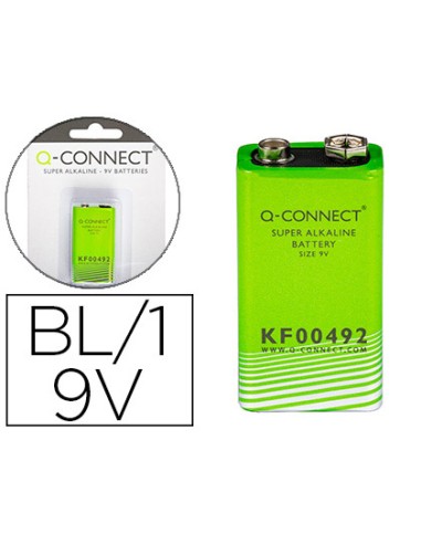 Pila q connect alcalina 9v blister con 1 unidad