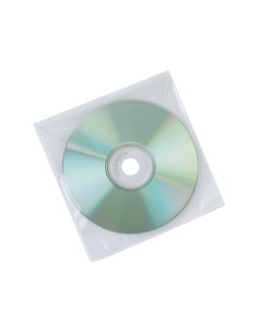 Sobre para cd q connect polipropileno con solapa pack de 50 unidades