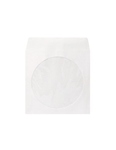 Sobre para cd q connect con ventana transparente y solapa pack de 50 unidades