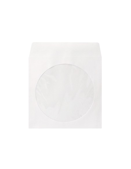 Sobre para cd q connect con ventana transparente y solapa pack de 50 unidades