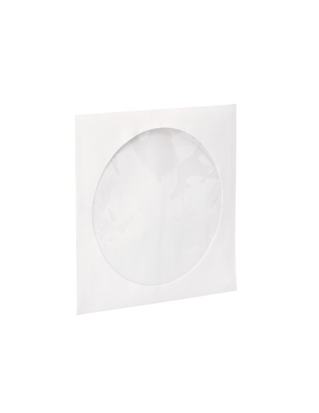 Sobre para cd q connect con ventana transparente y solapa pack de 50 unidades