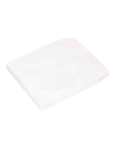 Sobre para cd q connect con ventana transparente y solapa pack de 50 unidades