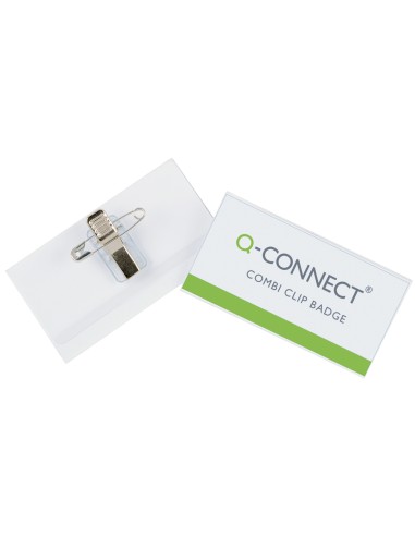 Identificador q connect con pinza e imperdible kf01568 40x75 mm