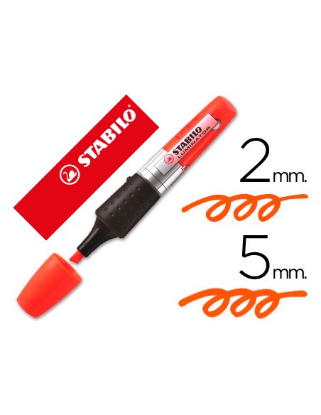 Rotulador stabilo boss luminator naranja tinta liquida