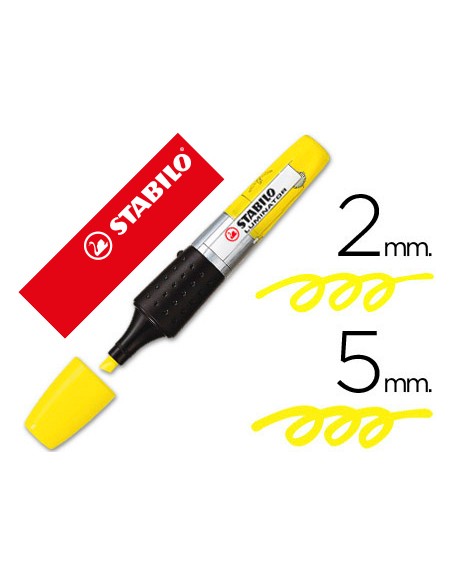 Rotulador stabilo boss luminator amarillo tinta luquida