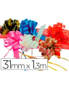 Cinta para hacer lazos oro 130 cm x 31 mm unidad